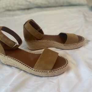 Franco Sarto Brown Espadrilles with Chic Design